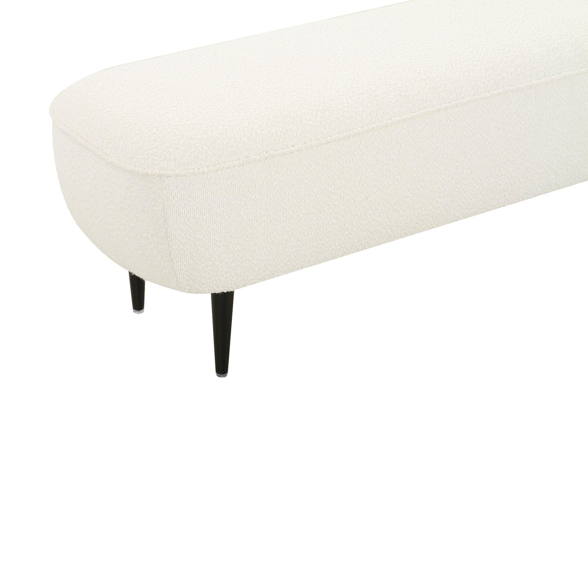 Denise Cream Boucle Bench | BeBoldFurniture