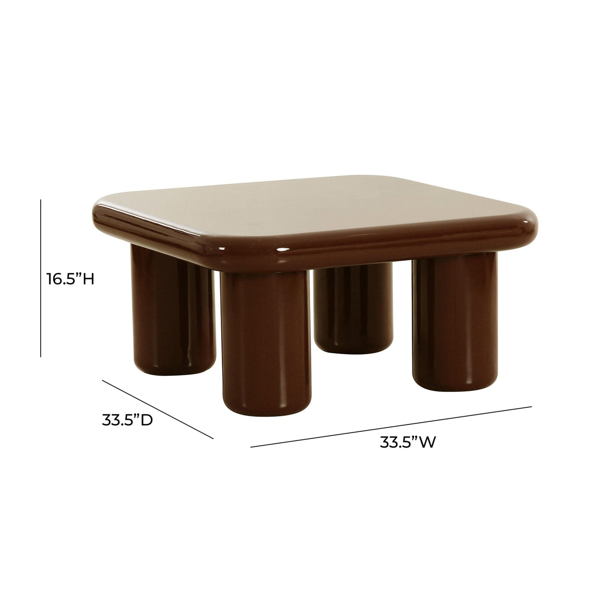 Memphis Chocolate Brown Coffee Table | BeBoldFurniture