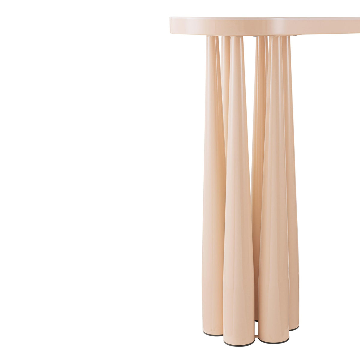 Titan Peach Rose Glossy Console Table | BeBoldFurniture