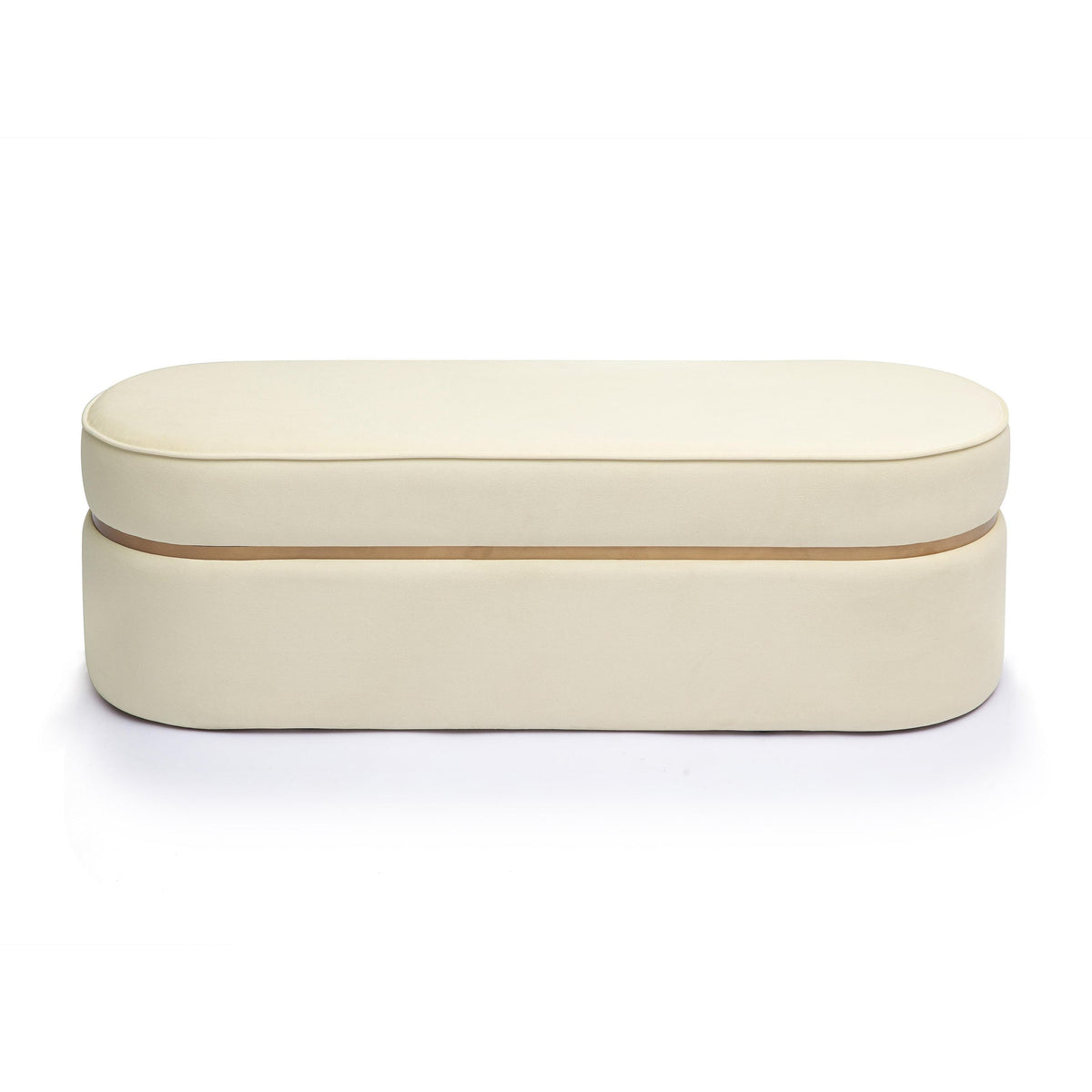 Pomp Cream Velvet Bench | BeBoldFurniture