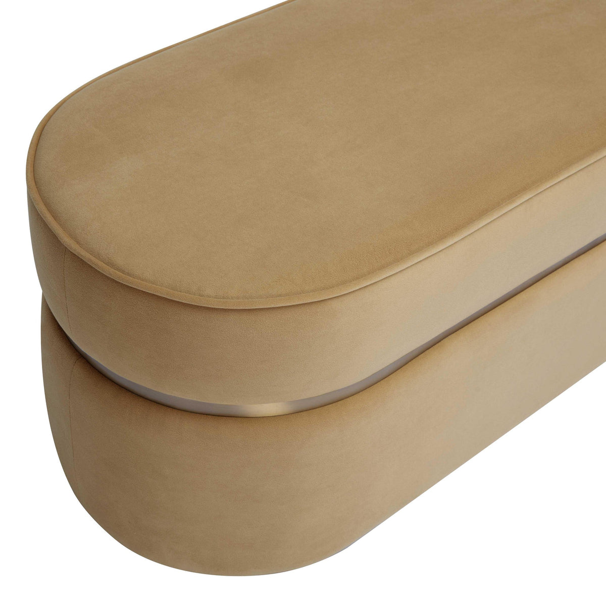 Pomp Honey Velvet Bench | BeBoldFurniture