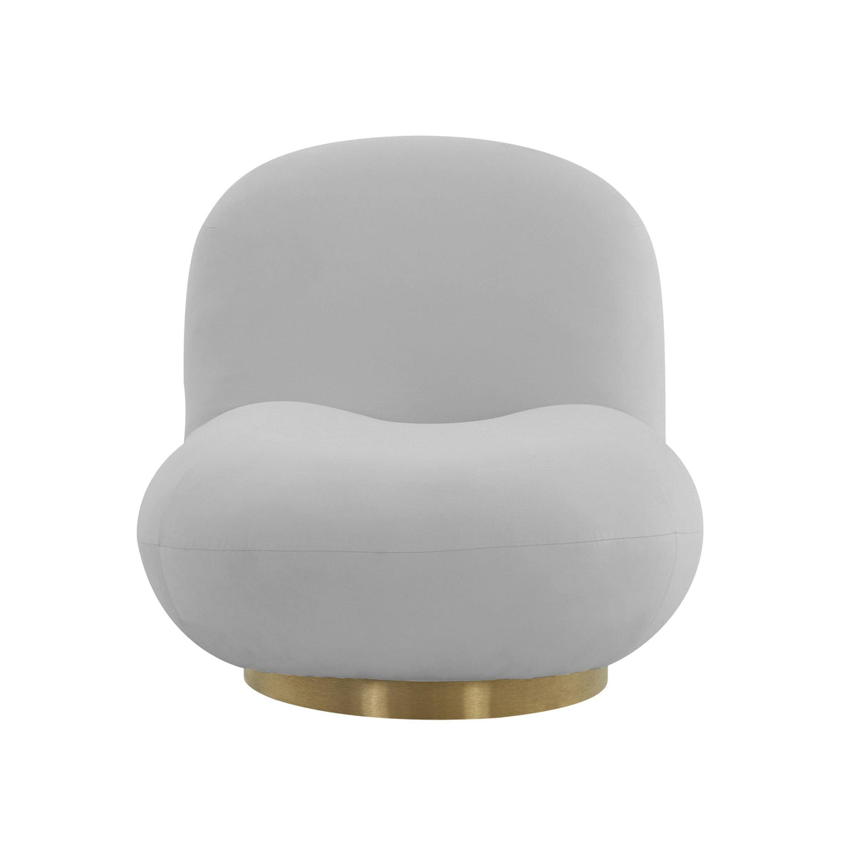 Emily Grey Velvet Swivel Chair | BeBoldFurniture