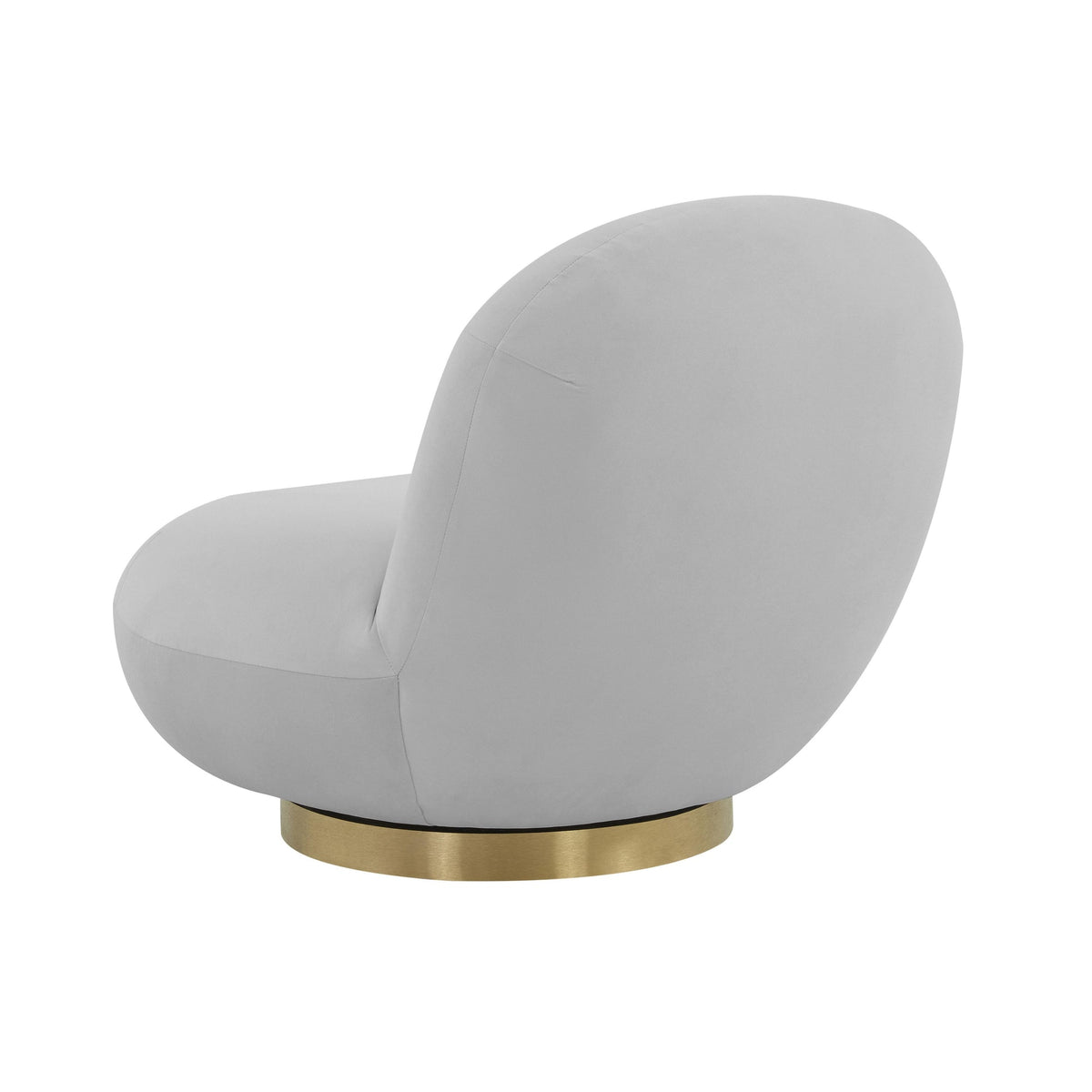 Emily Grey Velvet Swivel Chair | BeBoldFurniture