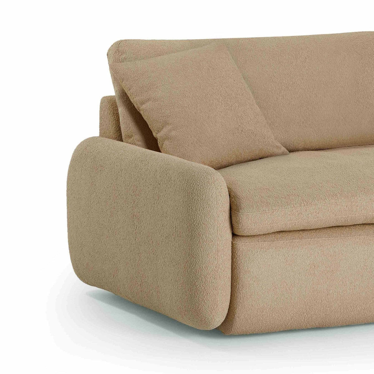 Rachelle Tan Boucle Lounge Chair | BeBoldFurniture