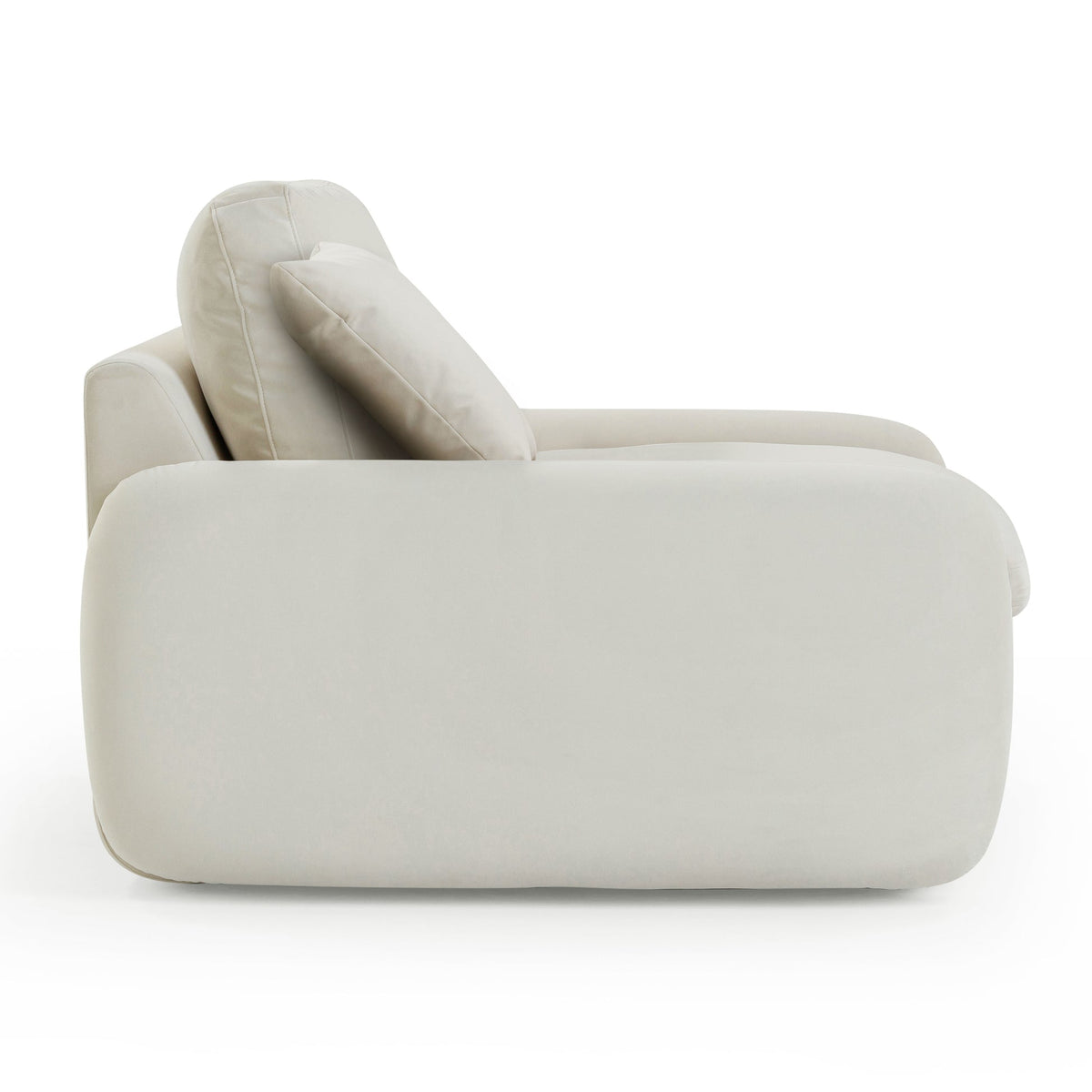 Rachelle Cream Velvet Lounge Chair | BeBoldFurniture
