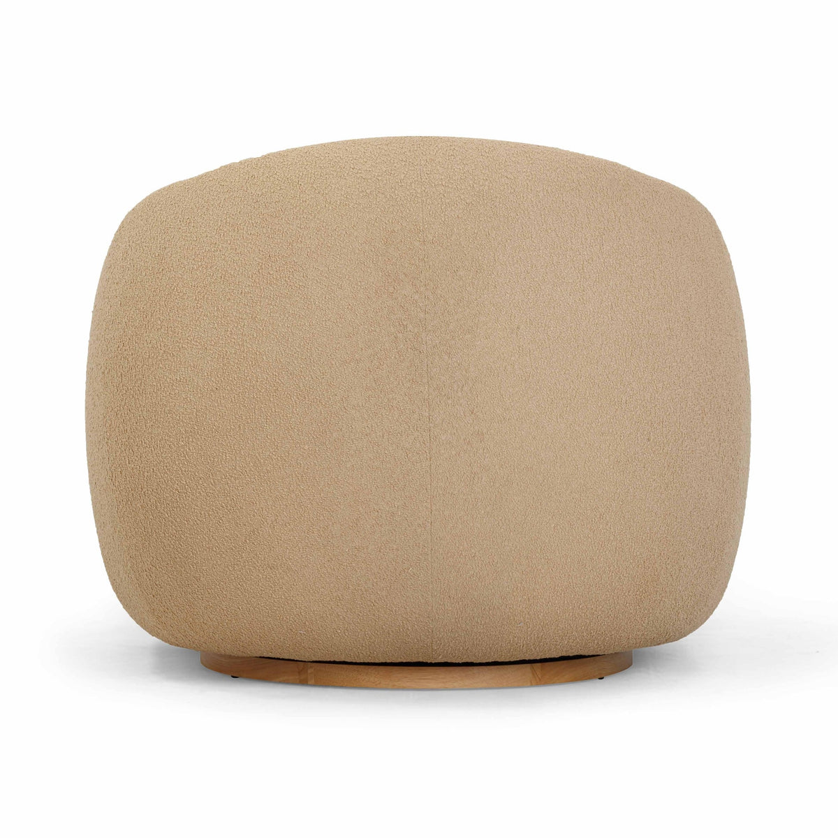 Judy Honey Boucle Swivel Chair | BeBoldFurniture