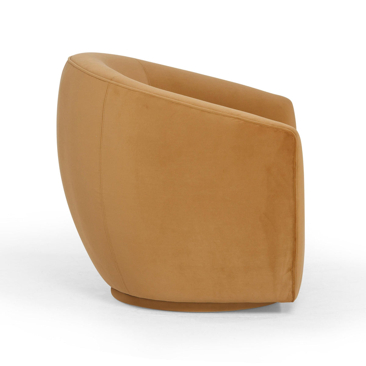 Jordan Tan Velvet Swivel Chair | BeBoldFurniture