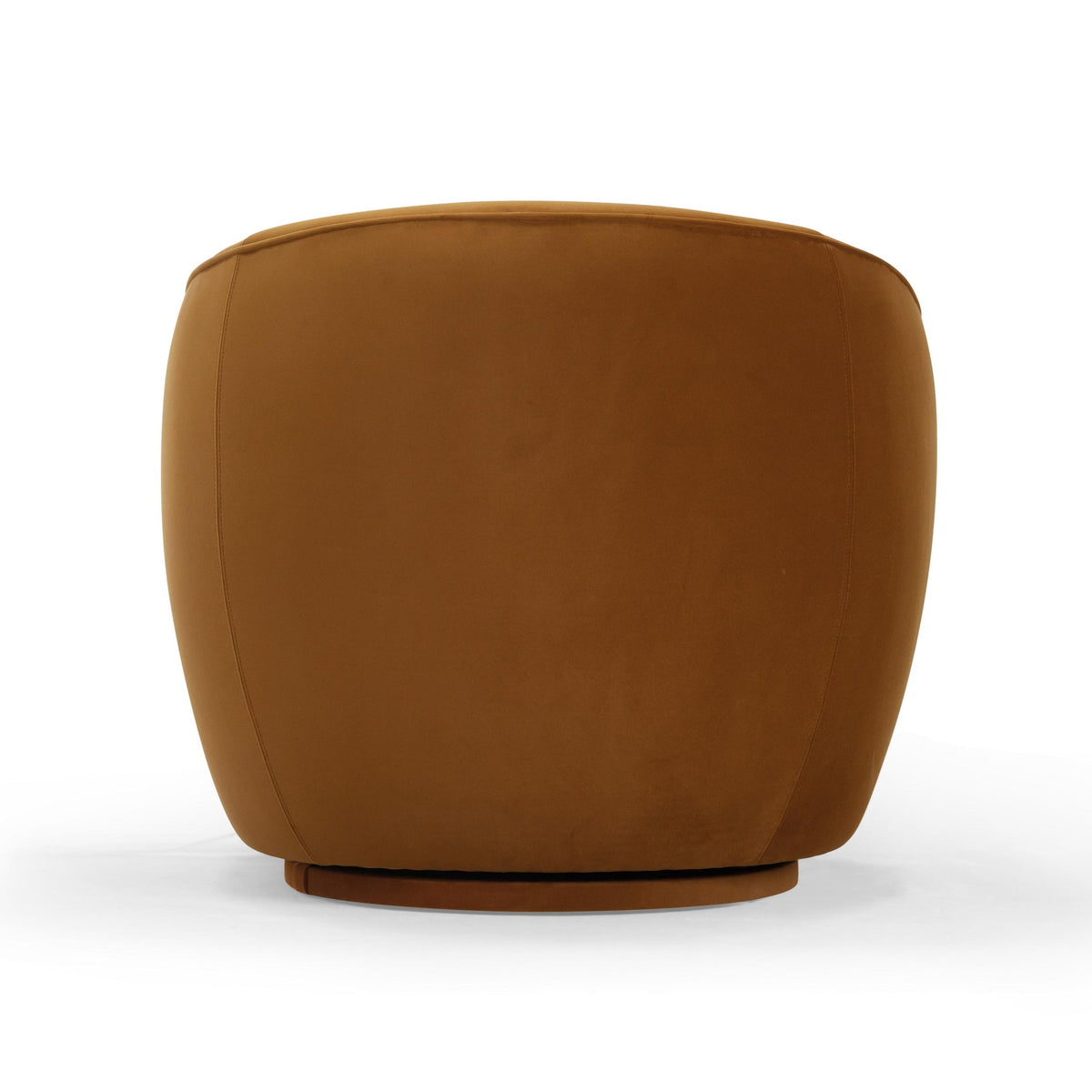 Jordan Cognac Velvet Swivel Chair | BeBoldFurniture