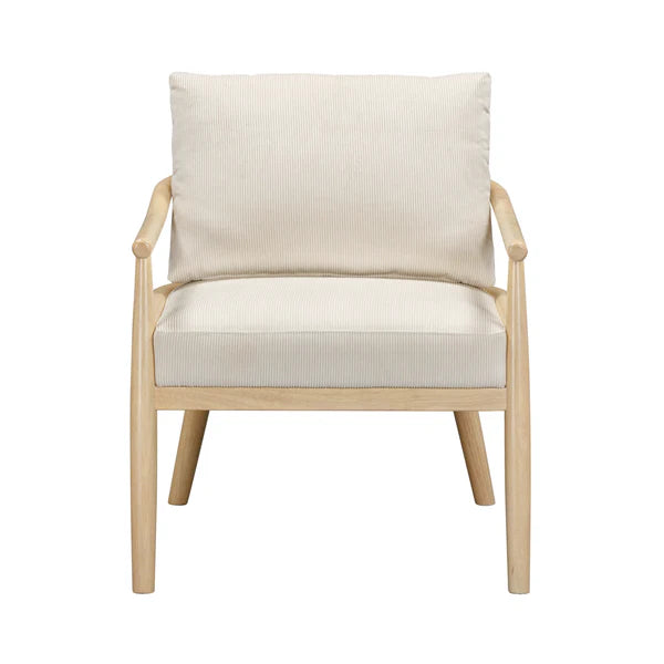 Dixie Cream Performance Corduroy Accent Chair | BeBoldFurniture