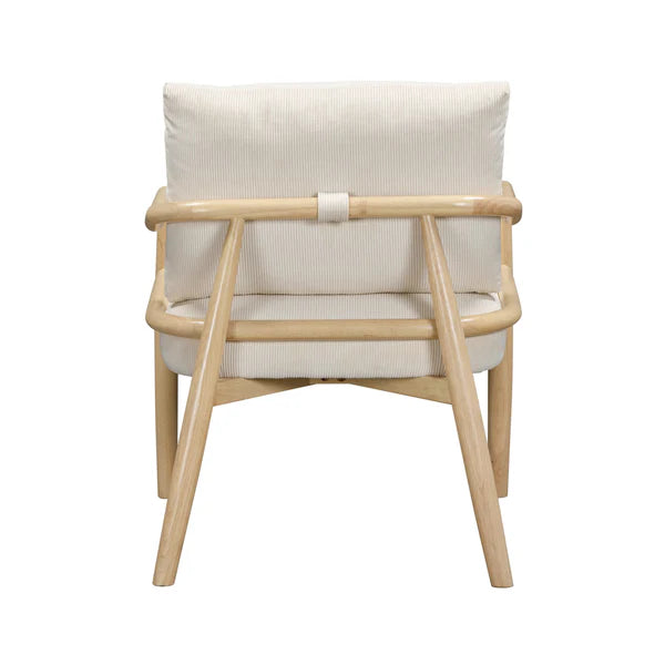 Dixie Cream Performance Corduroy Accent Chair | BeBoldFurniture