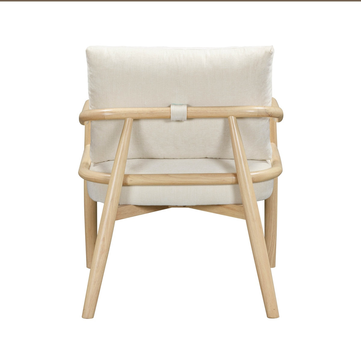 Dixie Cream Chenille Velvet Accent Chair | BeBoldFurniture