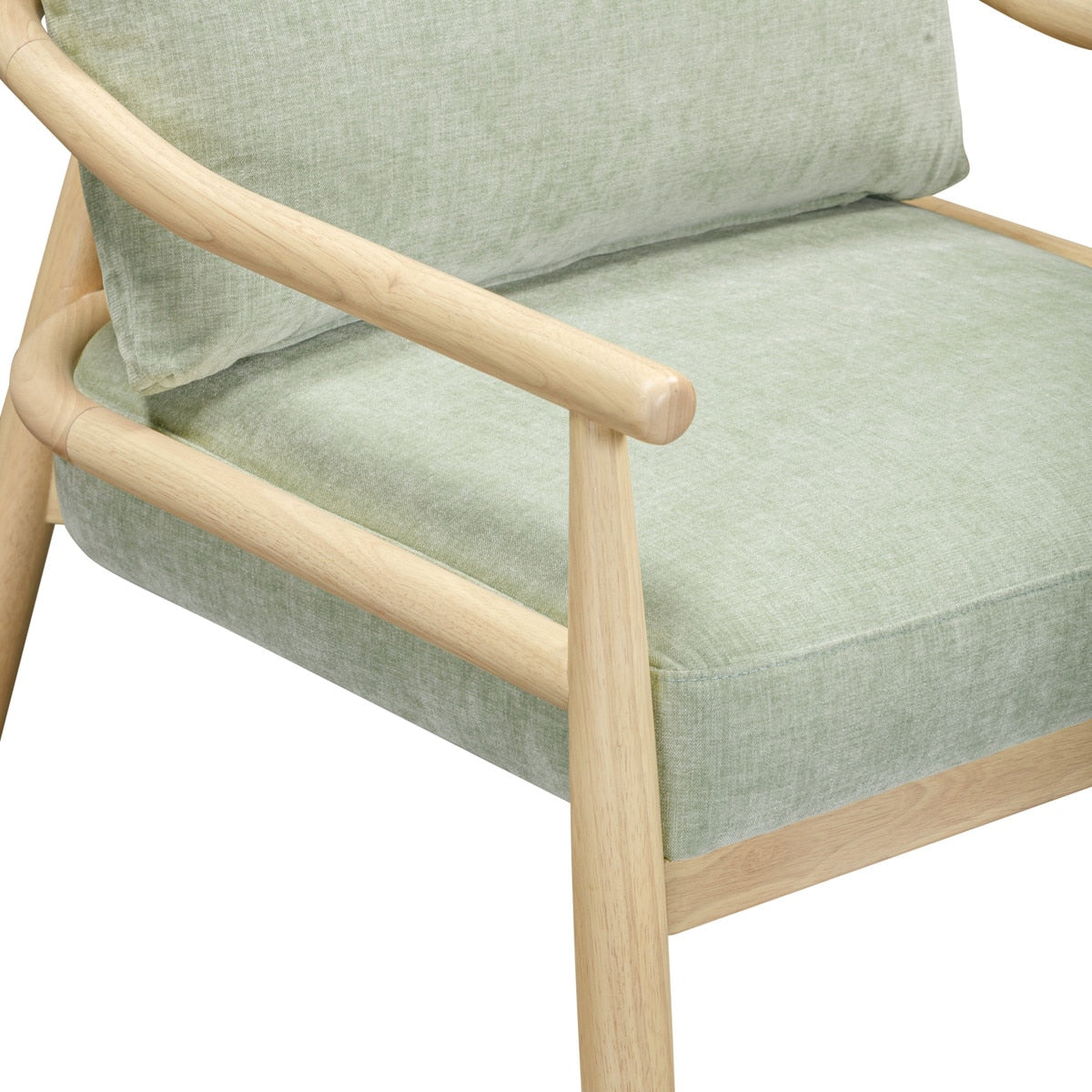 Dixie Mint Green Chenille Velvet Accent Chair | BeBoldFurniture