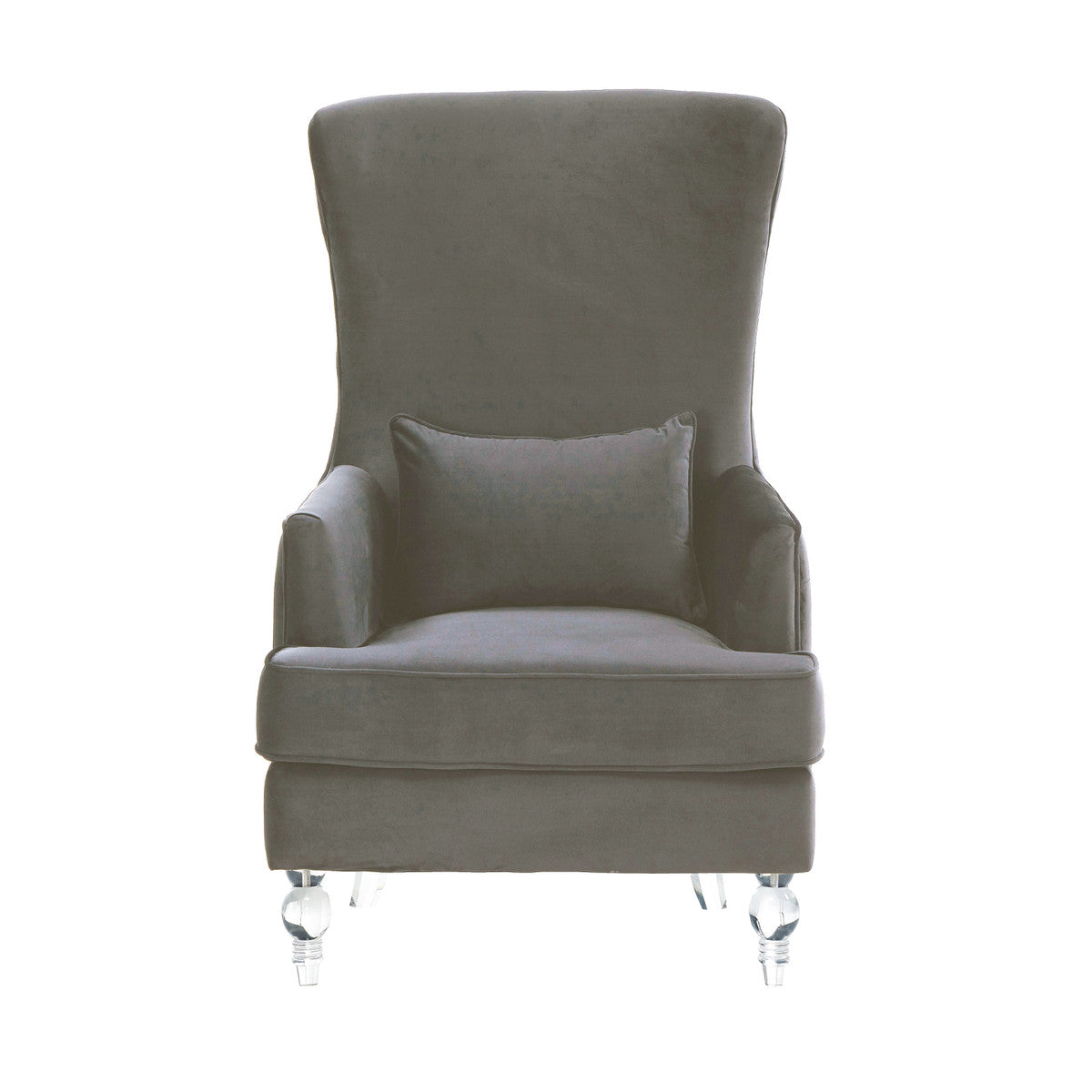 Aubree Velvet Chair with Acrylic Legs In Houston | BeBoldFurniture 