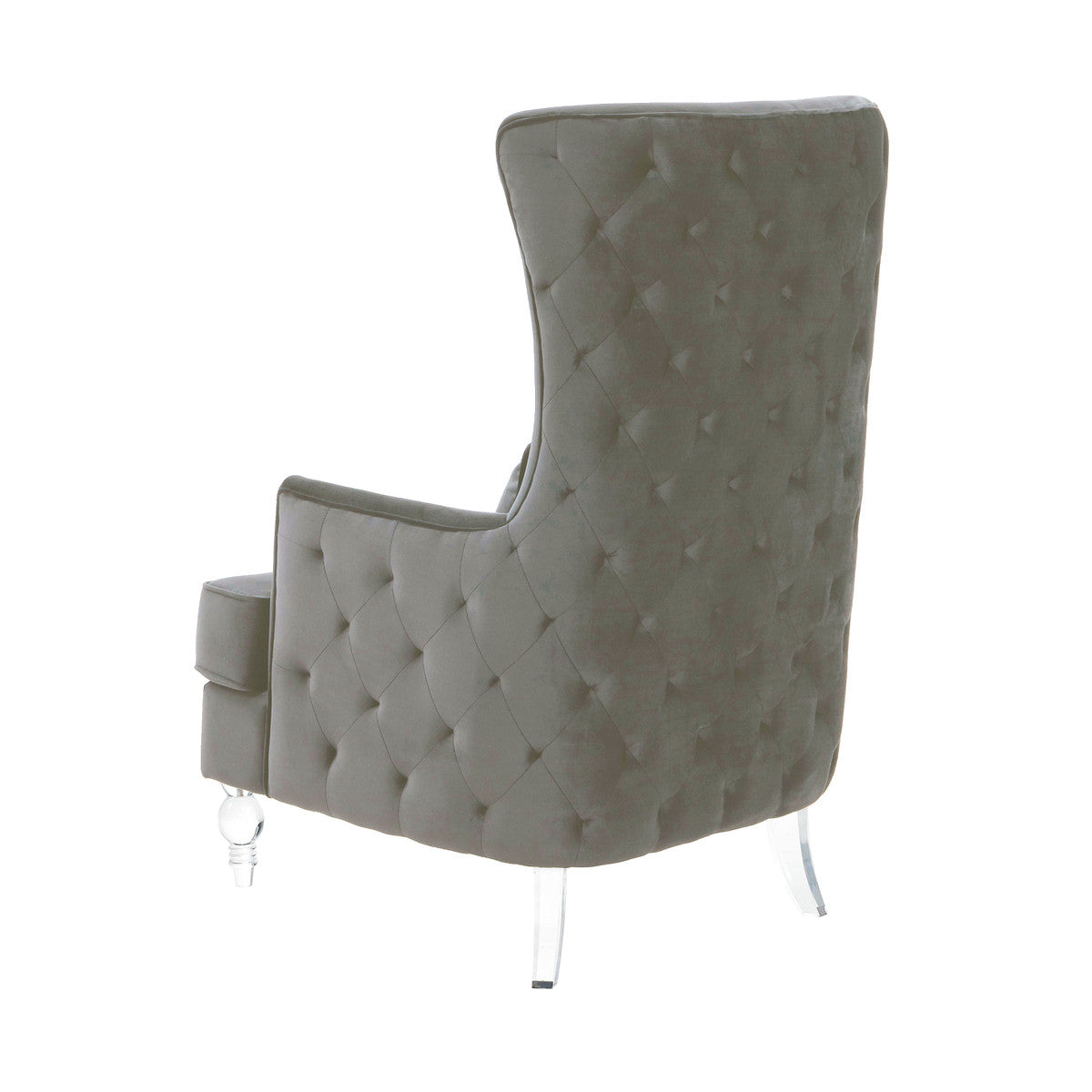 Aubree Velvet Chair with Acrylic Legs In Houston | BeBoldFurniture 