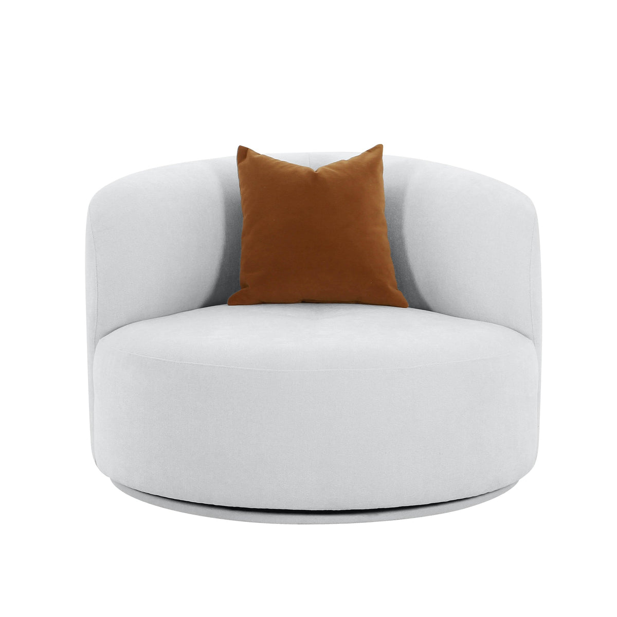 Fickle Grey Velvet Swivel Chair | BeBoldFurniture