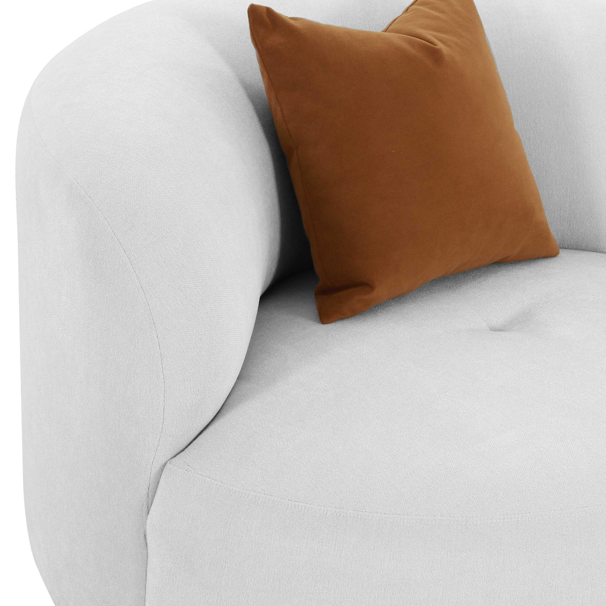 Fickle Grey Velvet Swivel Chair | BeBoldFurniture