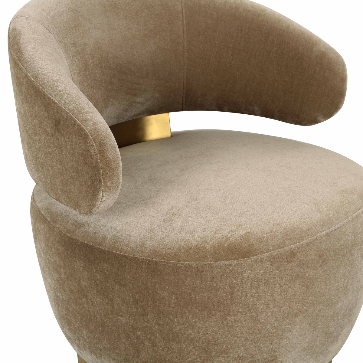 Austin Oat Upcycled Fabric Swivel Chair In Houston | BeBoldFurniture 