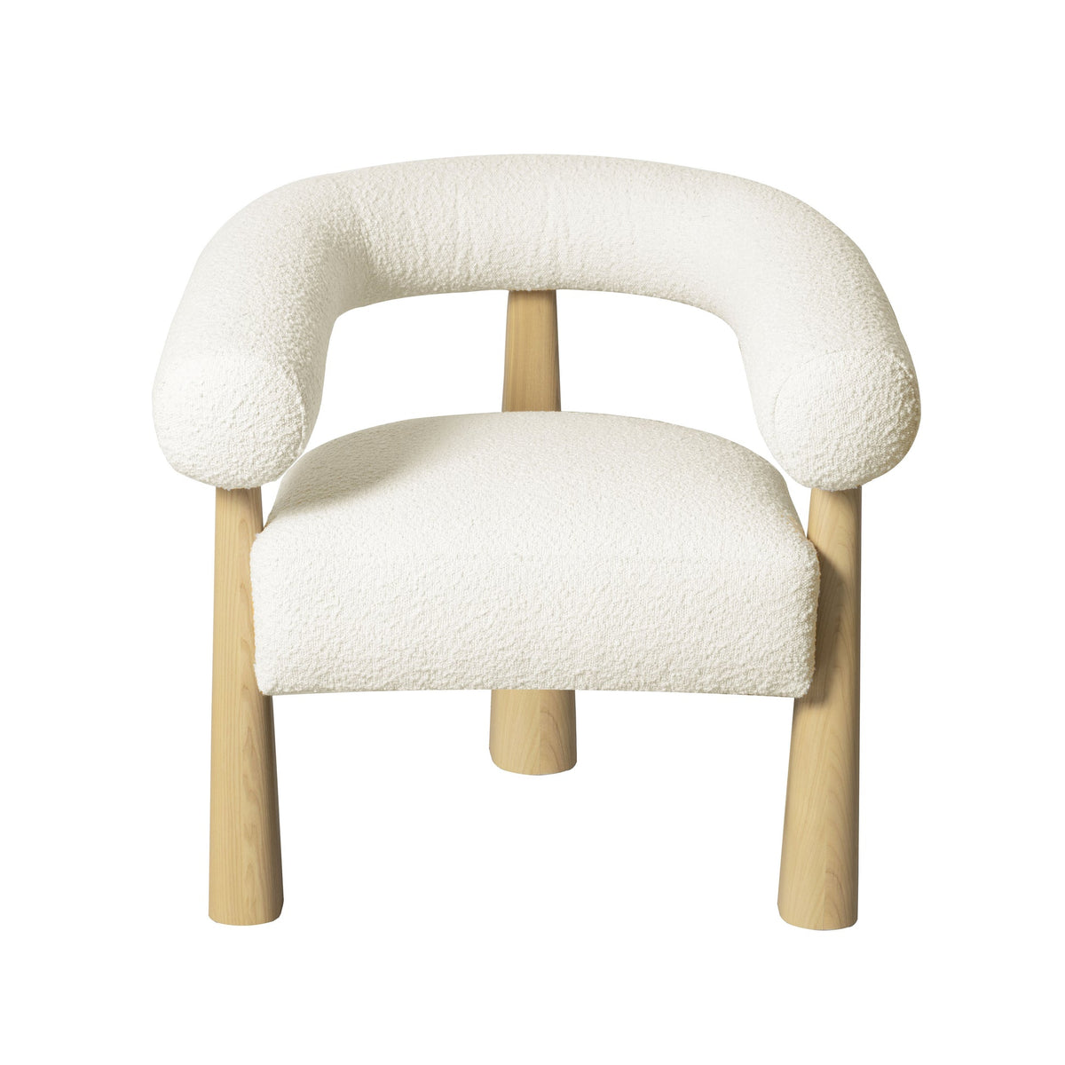 Spara Cream Performance Boucle Accent Chair | BeBoldFurniture