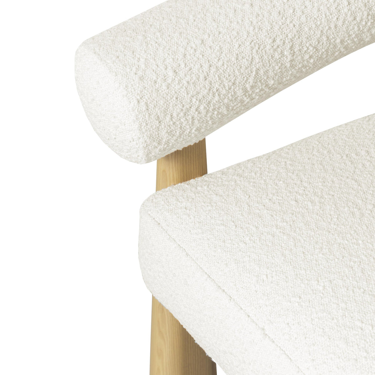 Spara Cream Performance Boucle Accent Chair | BeBoldFurniture