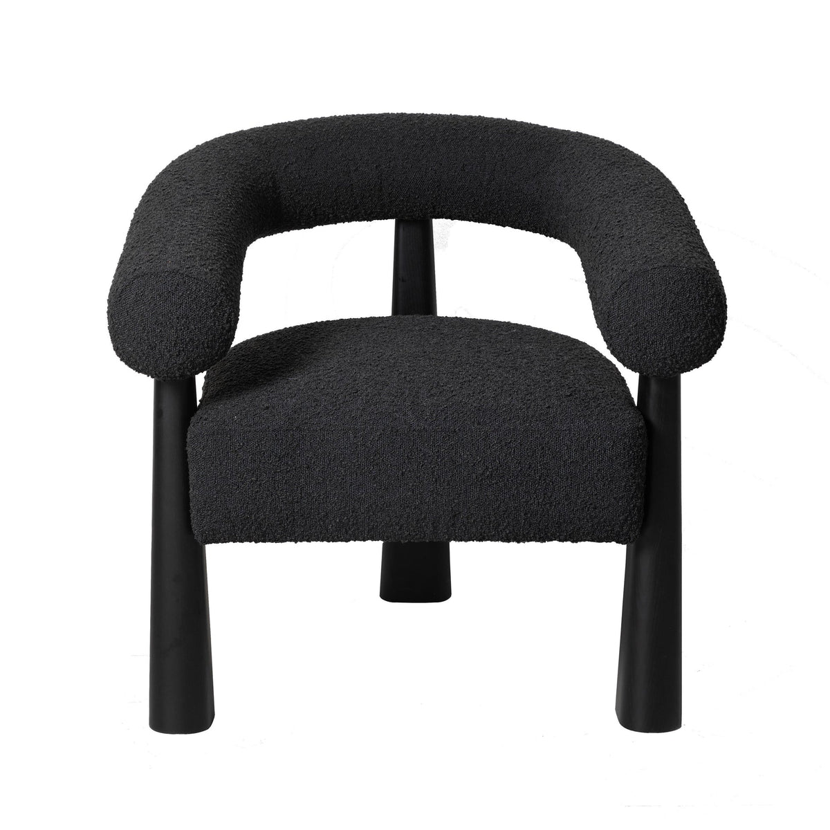 Spara Black Performance Boucle Accent Chair | BeBoldFurniture