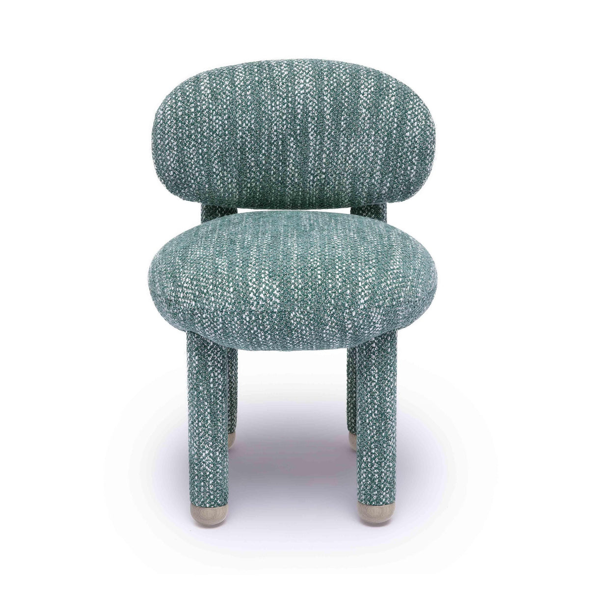 Manu Teal Nubby Performance Fabric Side Chair | BeBoldFurniture