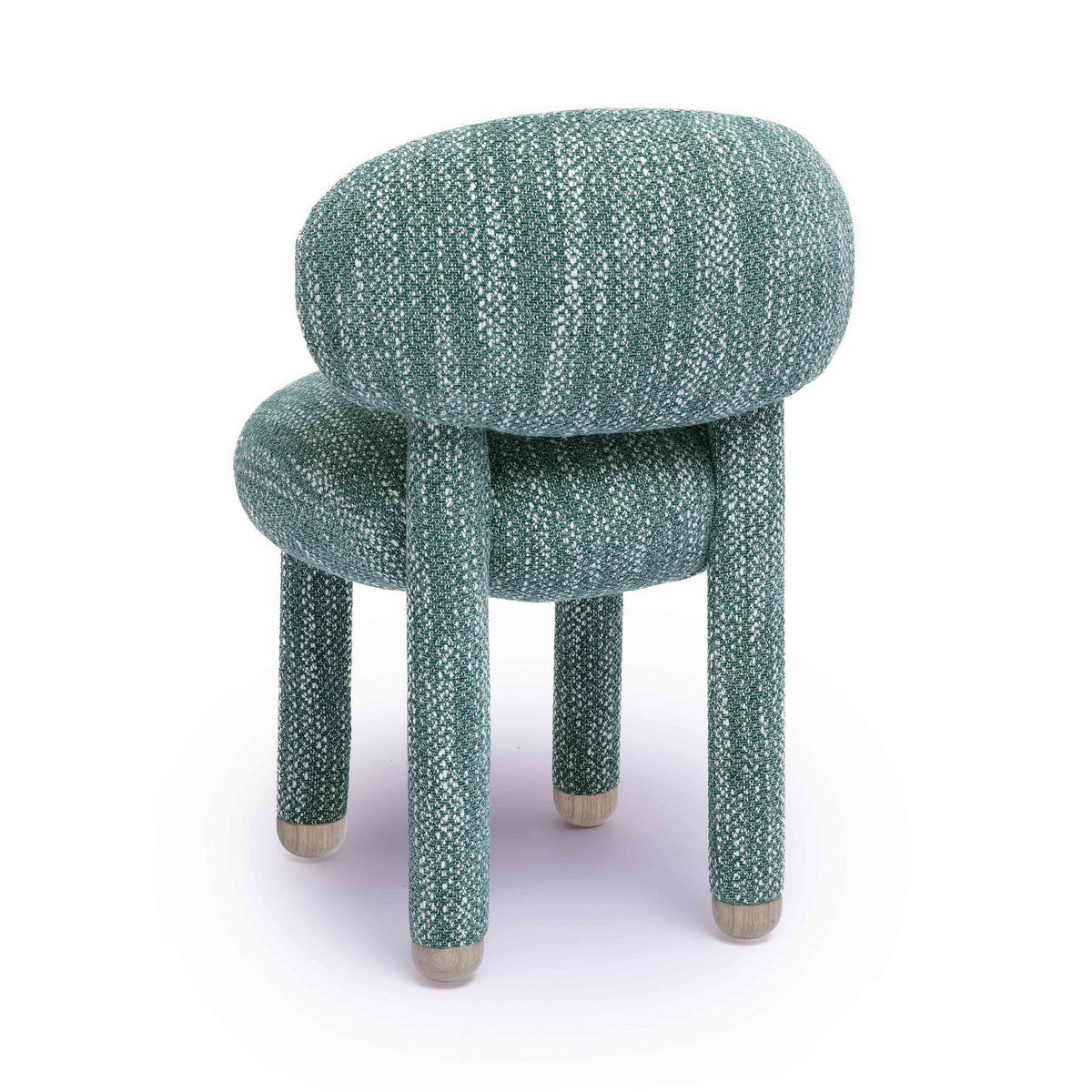 Manu Teal Nubby Performance Fabric Side Chair | BeBoldFurniture