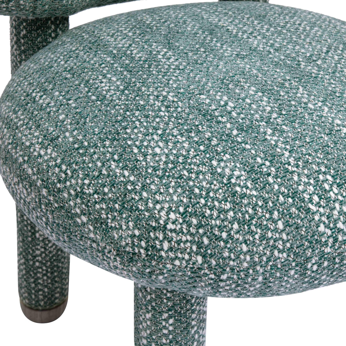 Manu Teal Nubby Performance Fabric Side Chair | BeBoldFurniture