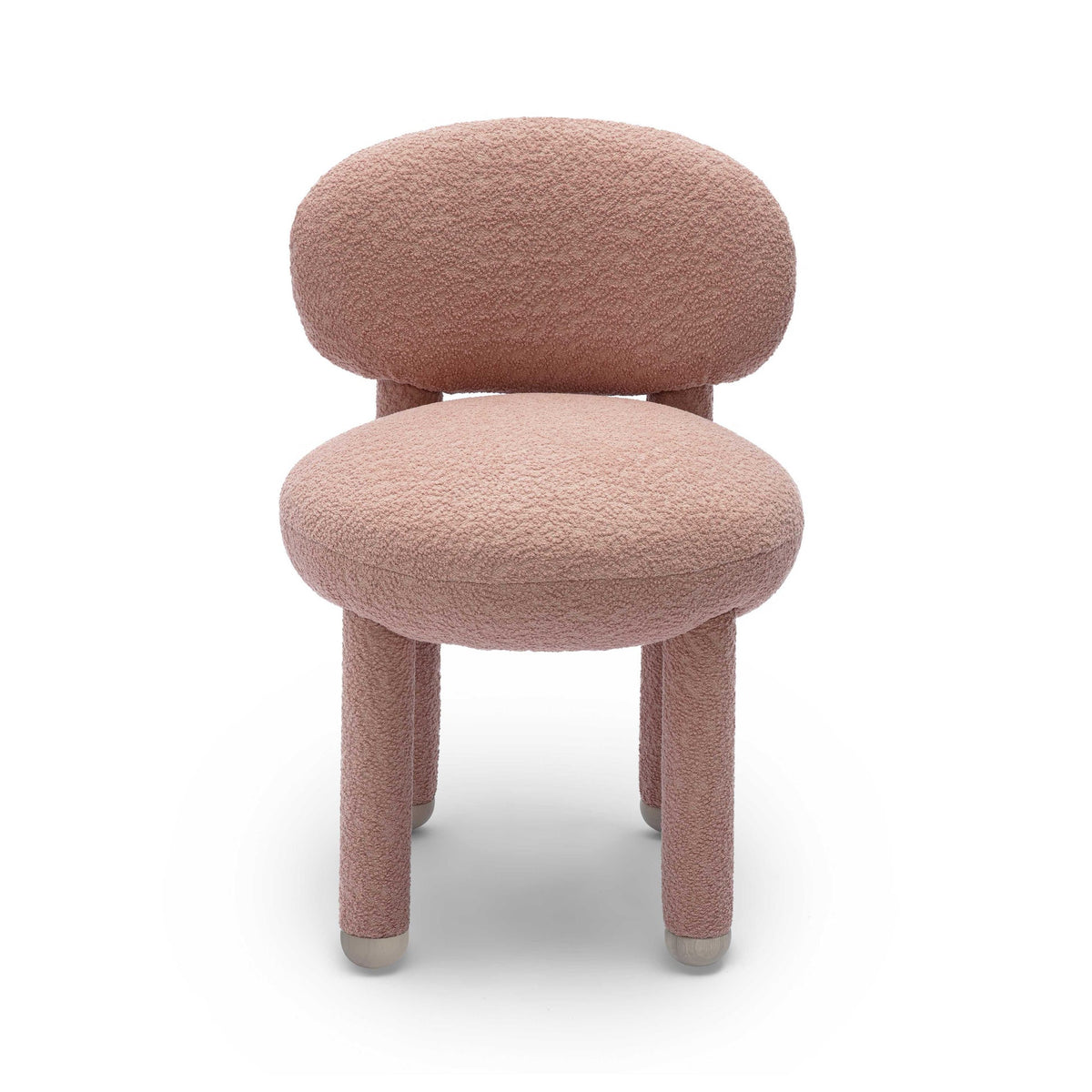 Manu Rose Pink Performance Boucle Side Chair | BeBoldFurniture