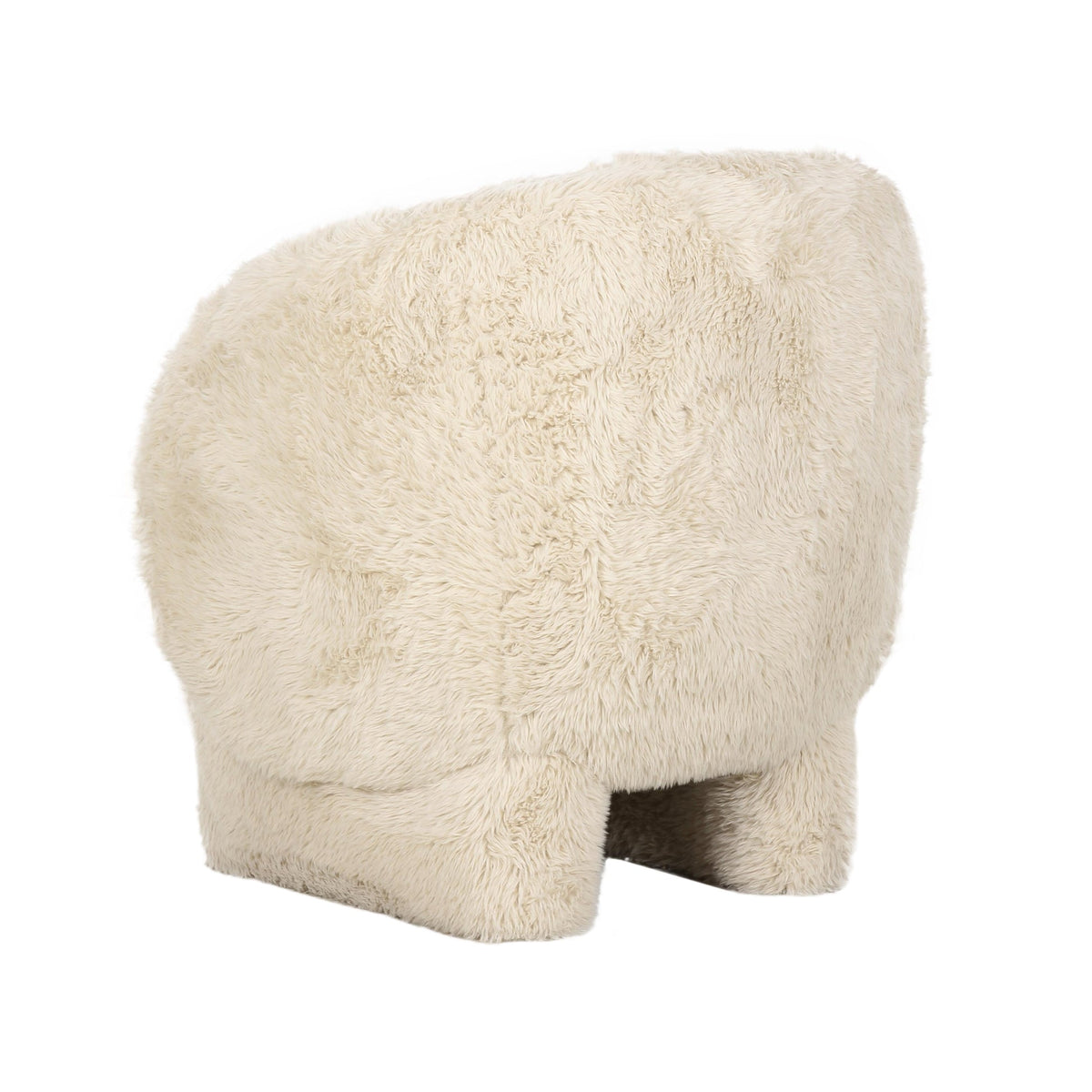 Kiki Natural Vegan Shearling Accent Chair | BeBoldFurniture