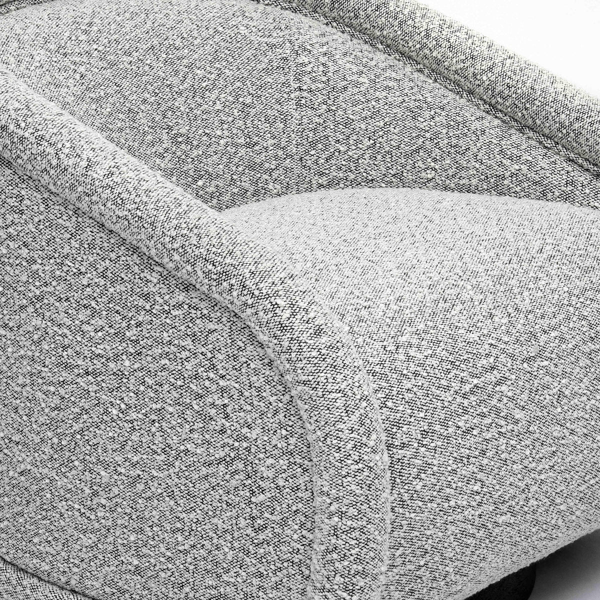 Rory Grey Boucle Swivel Chair | BeBoldFurniture