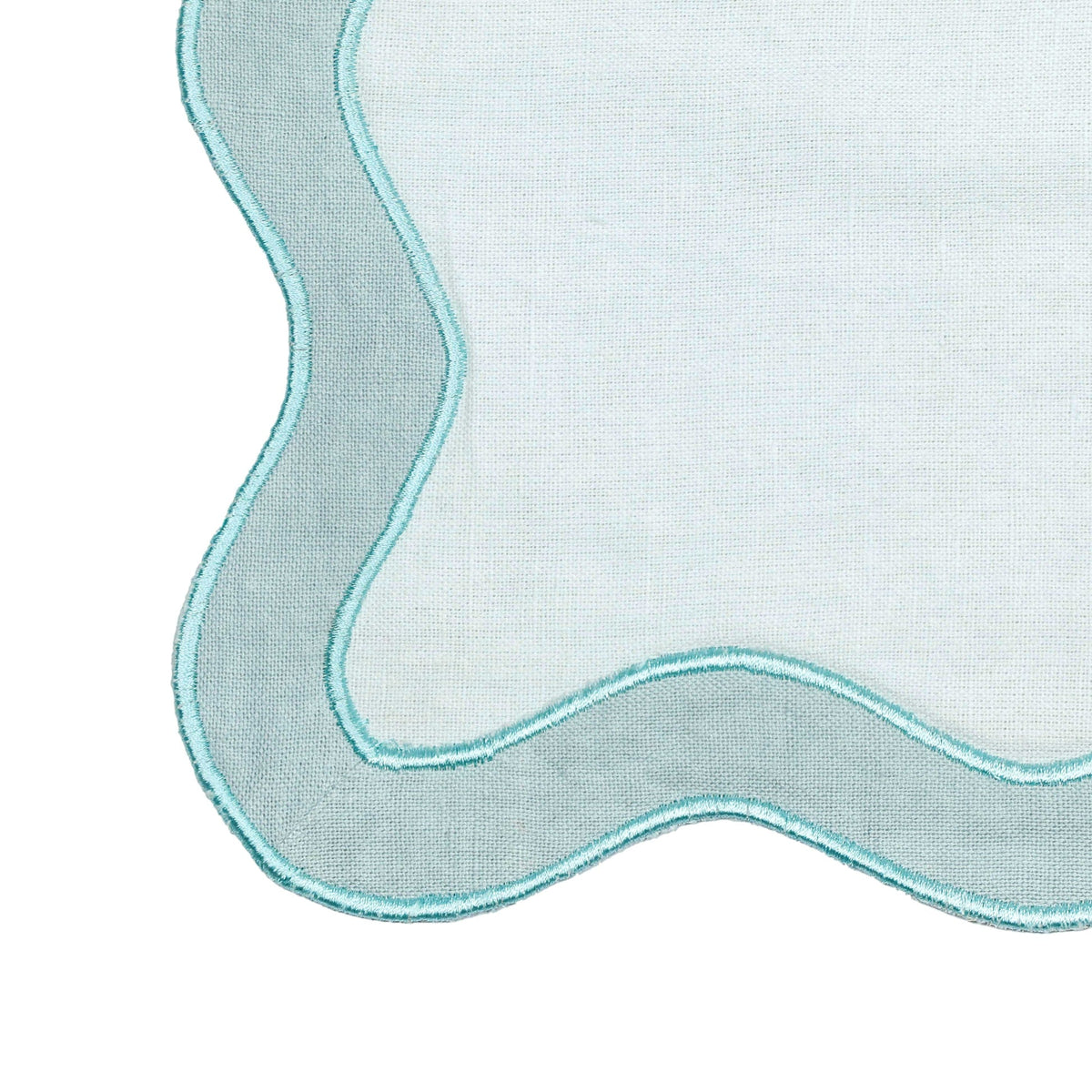 Wavy Challah Cover Sea Blue | BeBoldFurniture