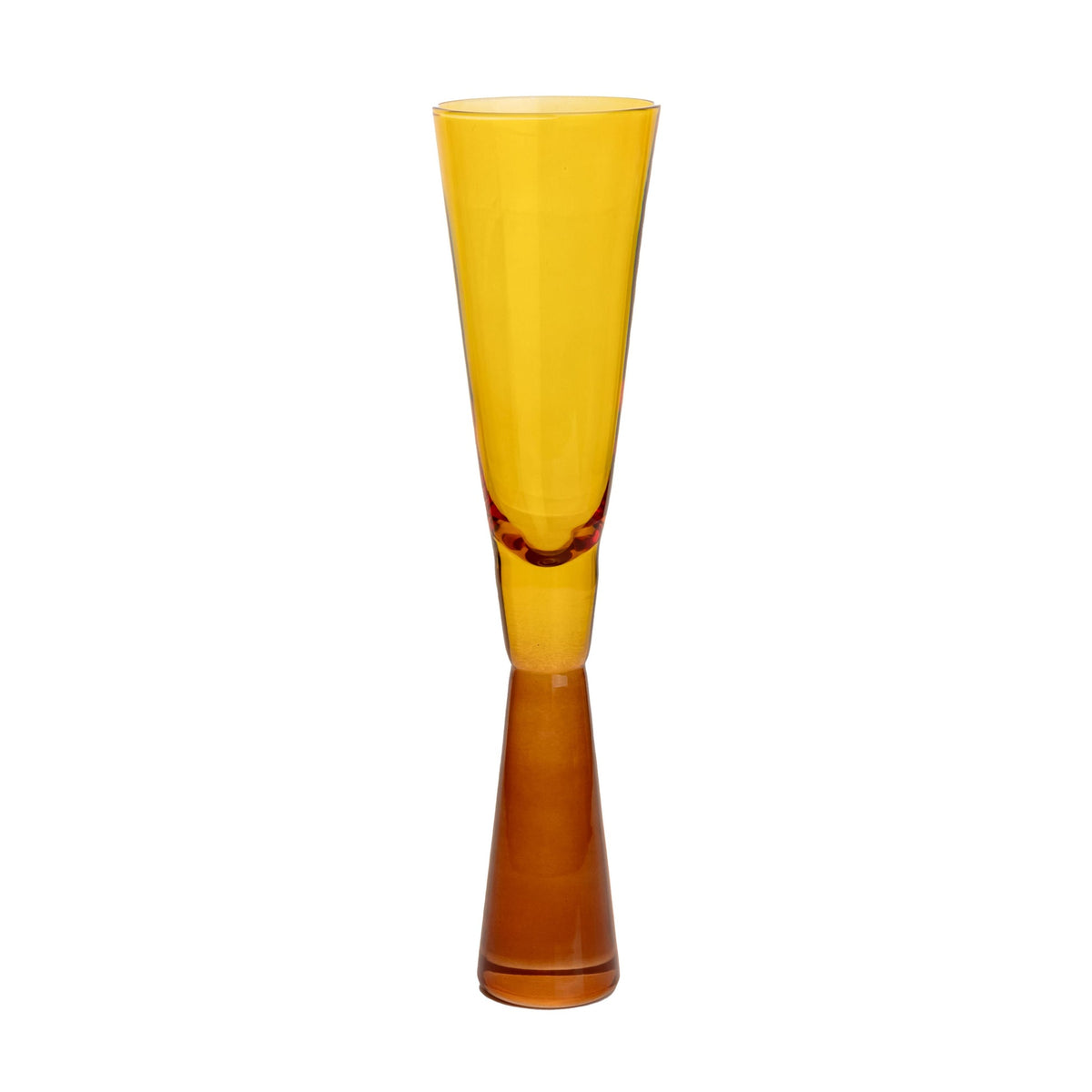 Flute Amber Champagne Glasses - Set of 4 | BeBoldFurniture