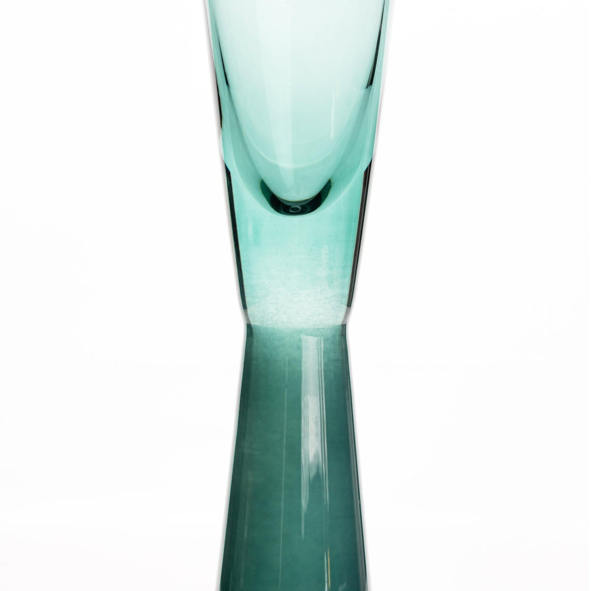 Flute Green Champagne Glasses - Set of 4 | BeBoldFurniture