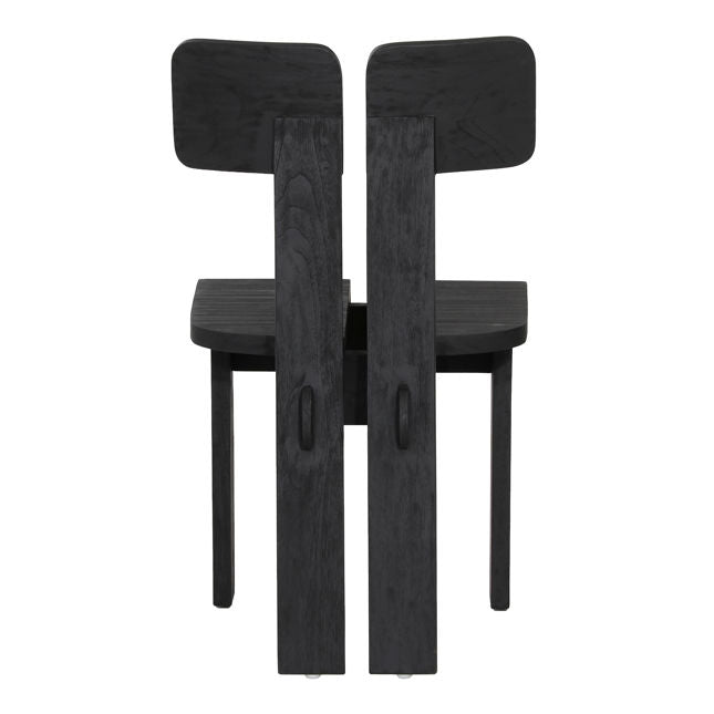 Teagan Dining Chair Set of 2 Black | BeBoldFurniture