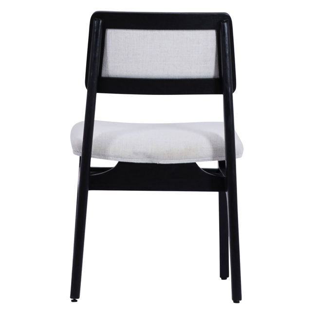 Silva Dining Chair White and Black | BeBoldFurniture