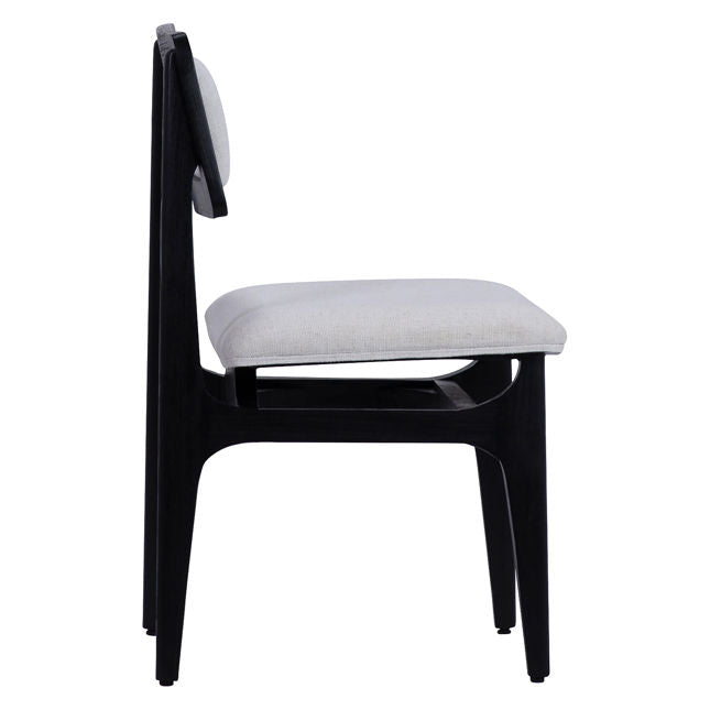 Silva Dining Chair White and Black | BeBoldFurniture