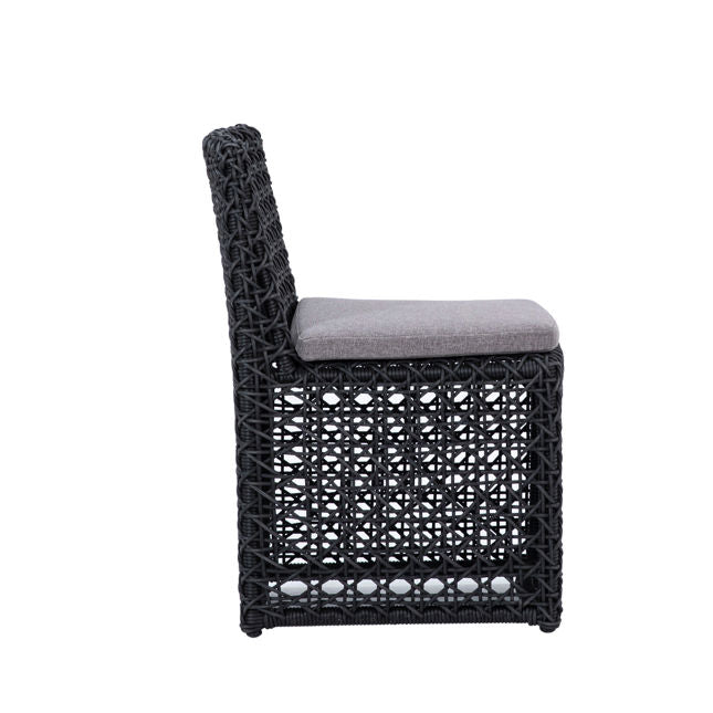 Arnie Outdoor Dining Chair Charcoal | BeBoldFurniture