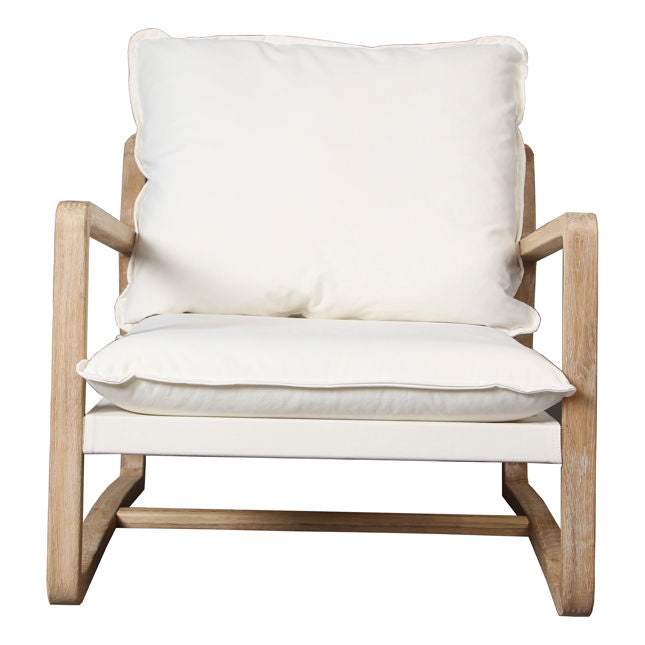 Gabe Occasional Chair Off White | BeBoldFurniture