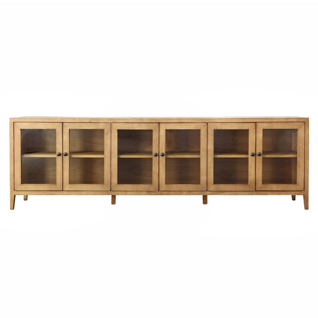 Agno Sideboard Natural Six Door | BeBoldFurniture