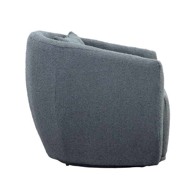 Lydia Swivel Chair Slate Blue | BeBoldFurniture