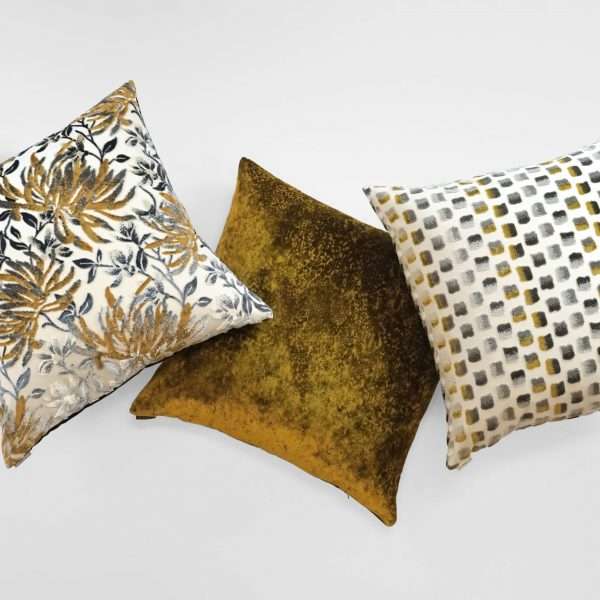 Grated Ochre Cushion | BeBoldFurniture