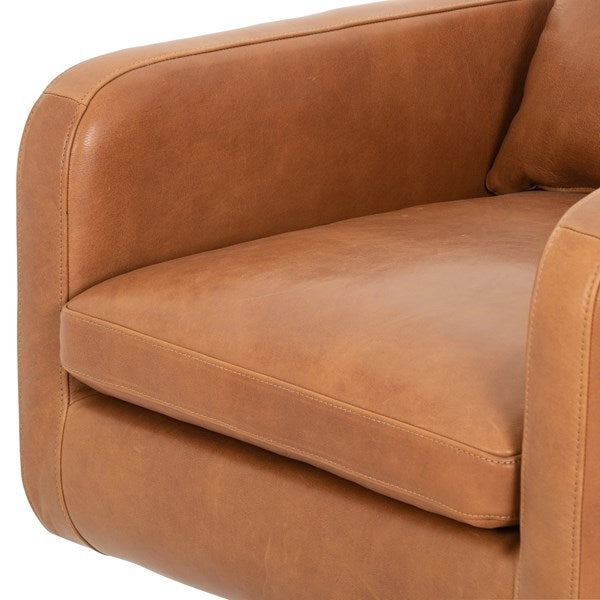 Kaya Swivel Chair Haven Tobacco - Be Bold Furniture