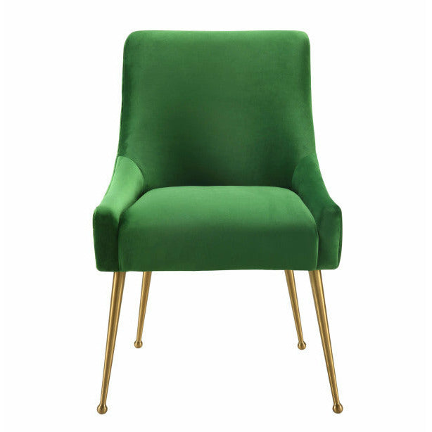 Beatrix Green Velvet Side Chair - Be Bold Furniture