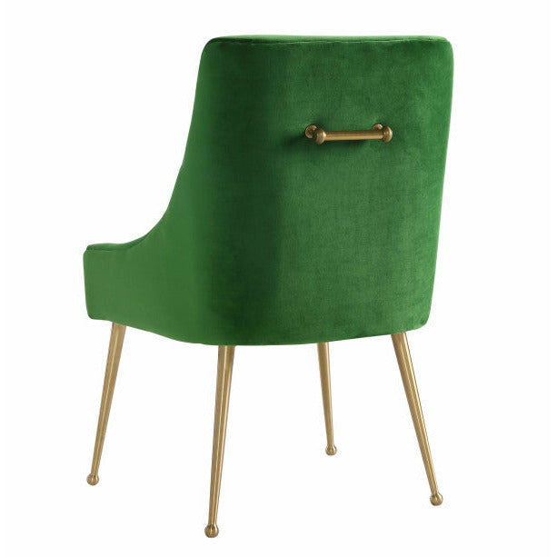 Beatrix Green Velvet Side Chair - Be Bold Furniture