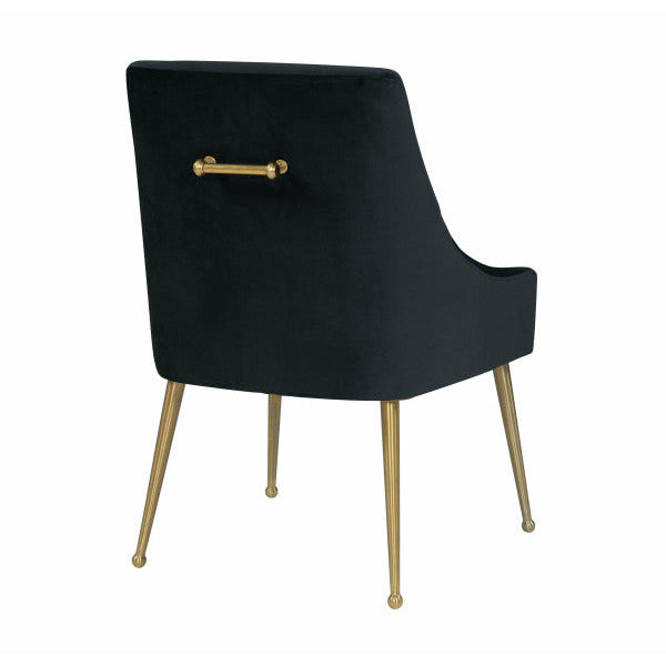 Beatrix Black Velvet Side Chair - Be Bold Furniture