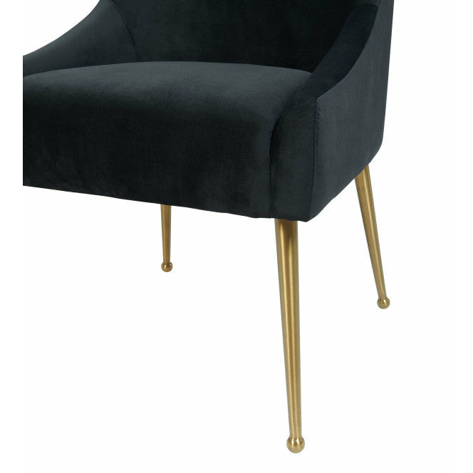 Beatrix Black Velvet Side Chair - Be Bold Furniture