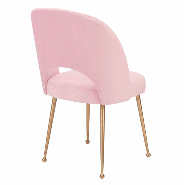 Swell Blush Grey Velvet Chair - Be Bold Furniture