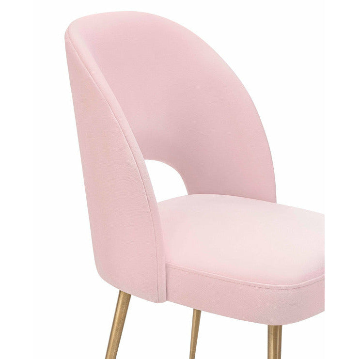 Swell Blush Grey Velvet Chair - Be Bold Furniture