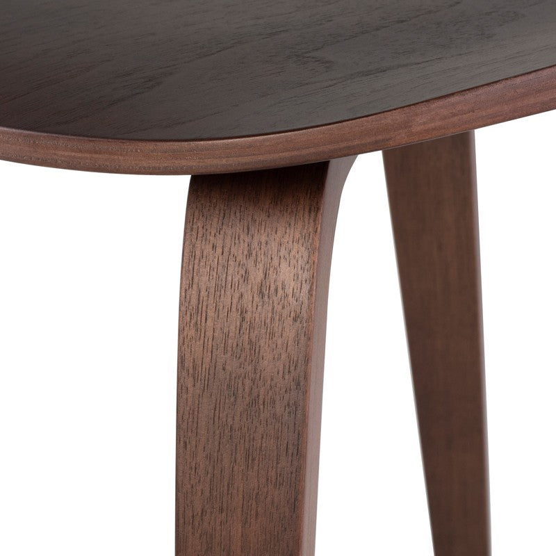 Satine Dining Chair Walnut Veneer/Walnut Stained Veneer 17.3″ - Be Bold Furniture