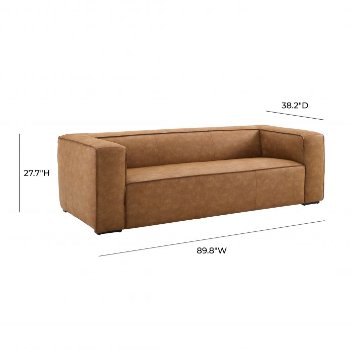 Aurora Brown Sofa - Be Bold Furniture